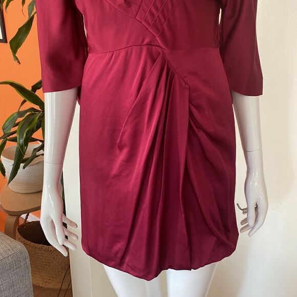 BCBGMAXAZRIA Runway Berry Pink Mini Dress Size 2 - Picture 5 of 12
